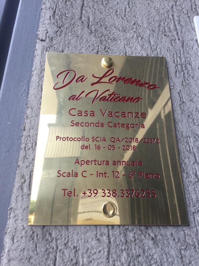 רומא Da Lorenzo Al Vaticano מראה חיצוני תמונה